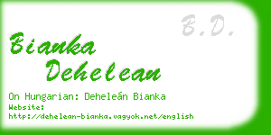 bianka dehelean business card